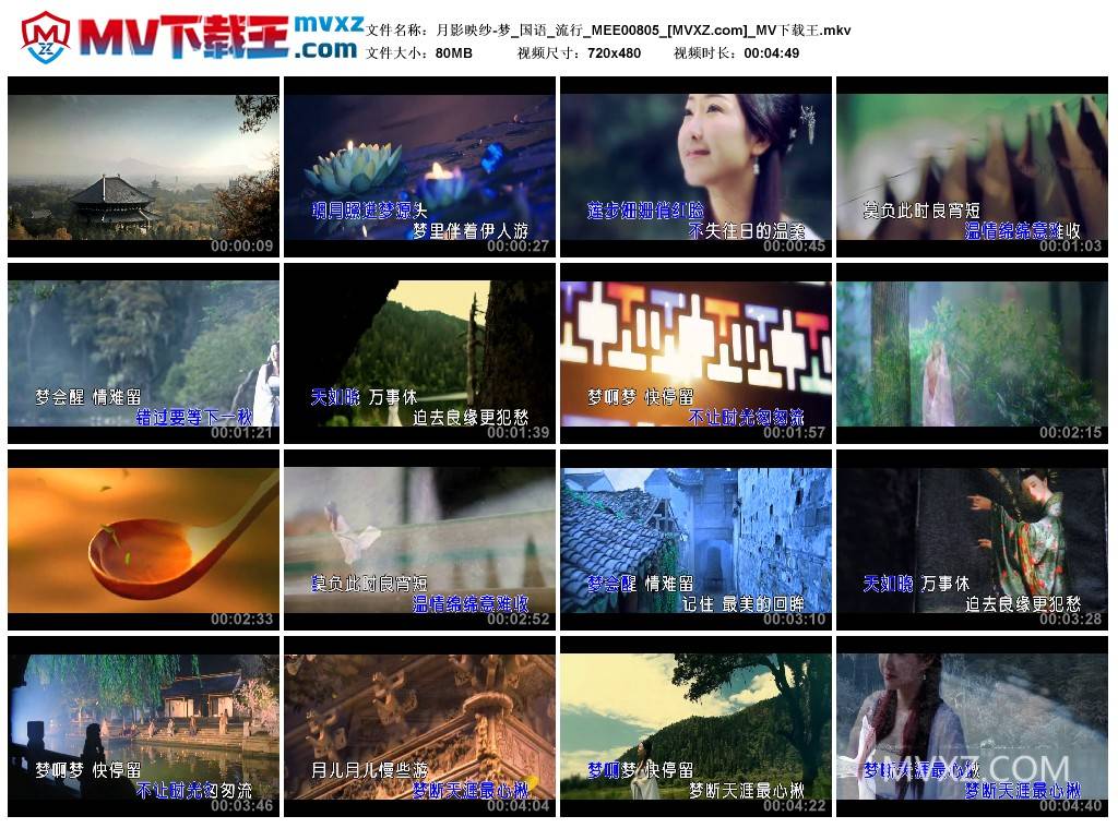 月影映纱-梦_国语_流行_MEE00805